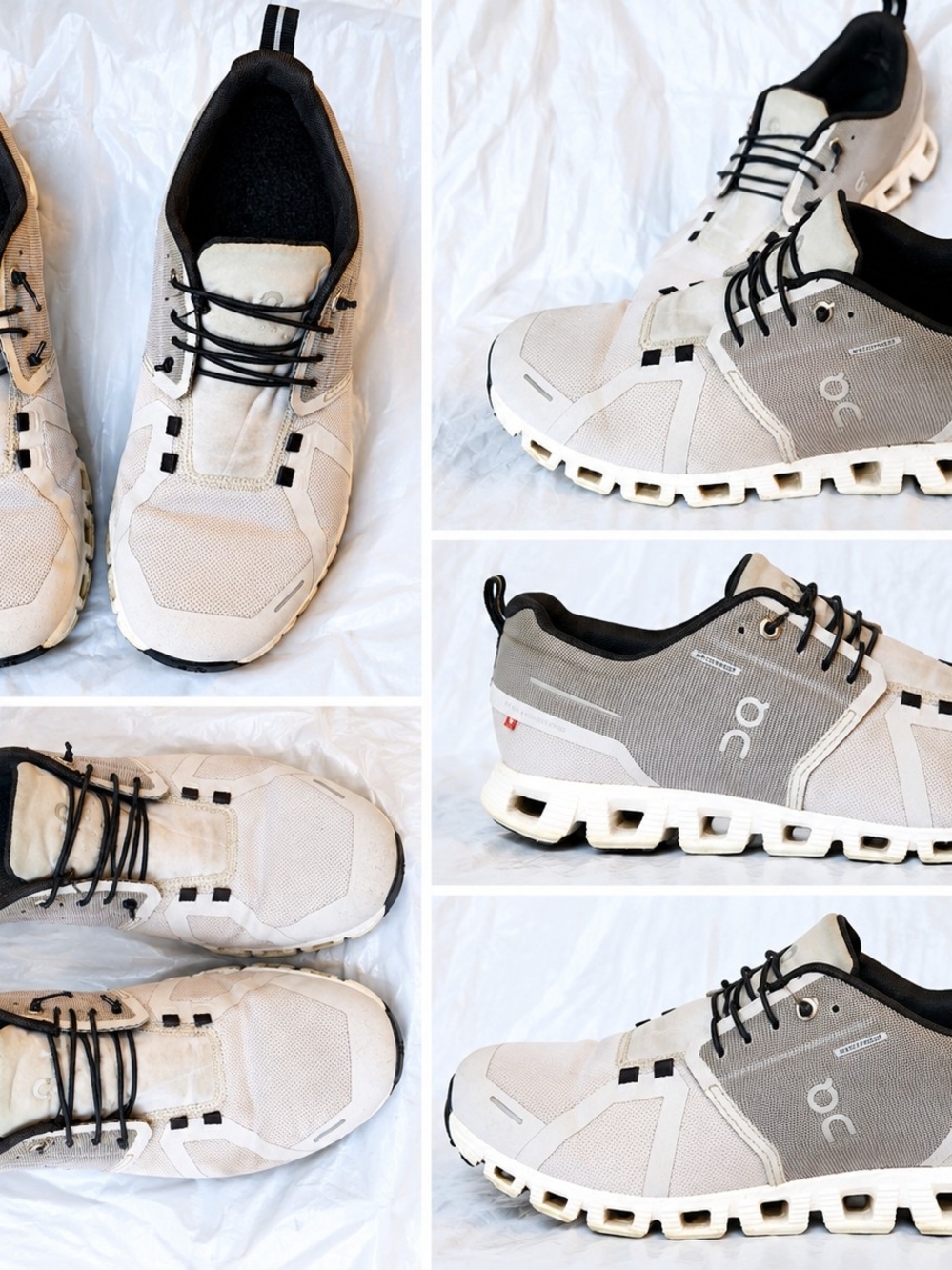 On Running Men’s Athletic Shoes in Light Gray and Black - Waterproof